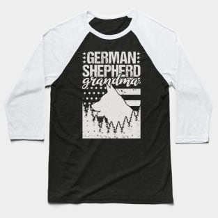 German Shepherd Grandma Baseball T-Shirt
